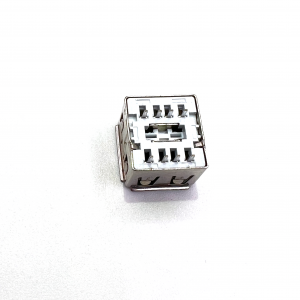 USB2.0 double layer 2*4 pins DIP vertical
